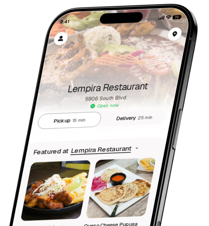 Lempira Restaurant app preview