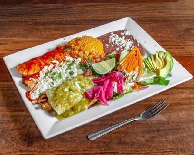 Enchilada banderas.